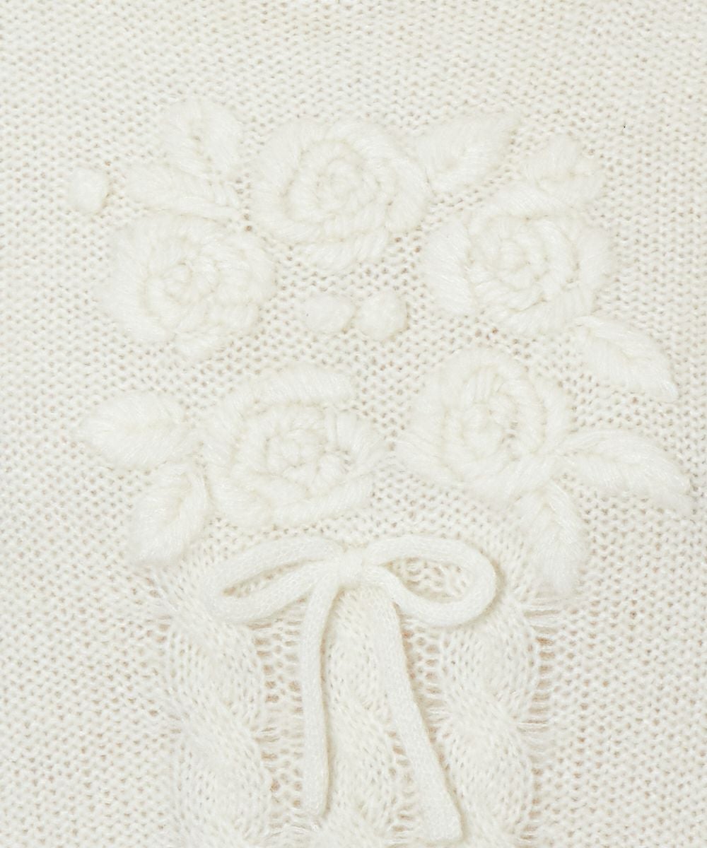 刺繍アップ (off white)
