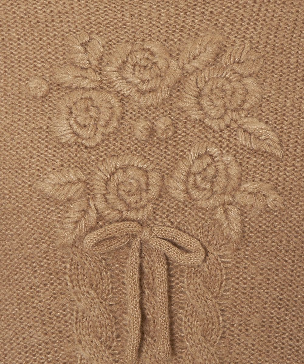 刺繍アップ (beige)