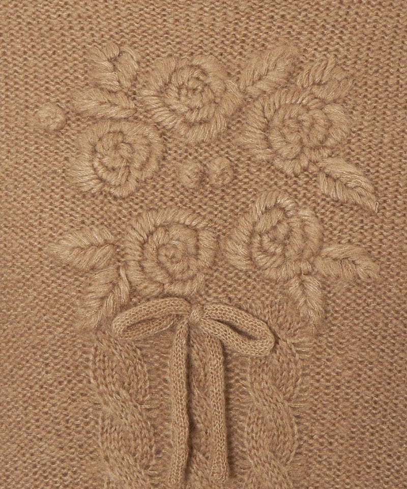 刺繍アップ (beige)