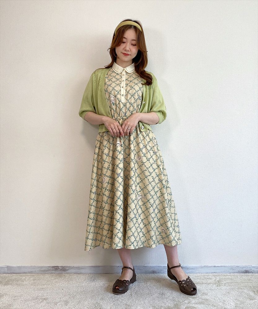 マーガレットトレリス柄ワンピース/F i.n.t [41AE02h004] | F i.n.t