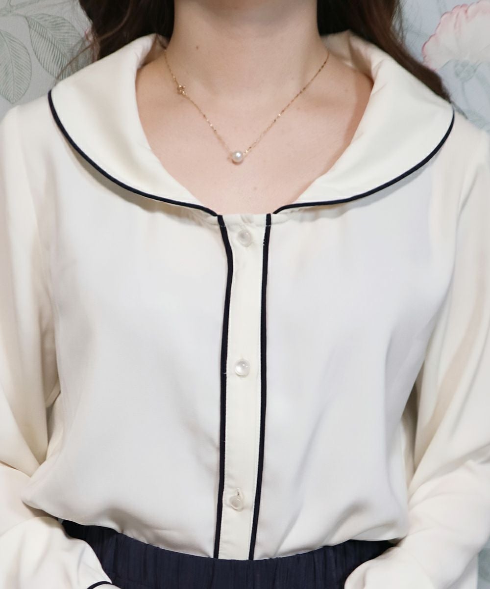 off×navy / 衿部分