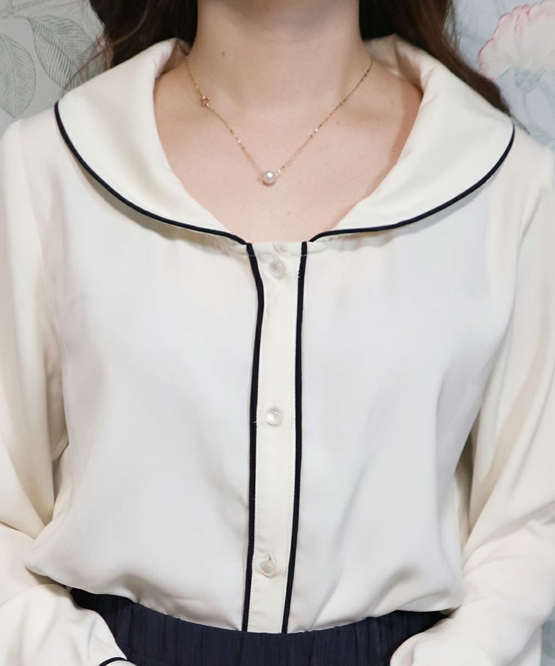 off×navy / 衿部分