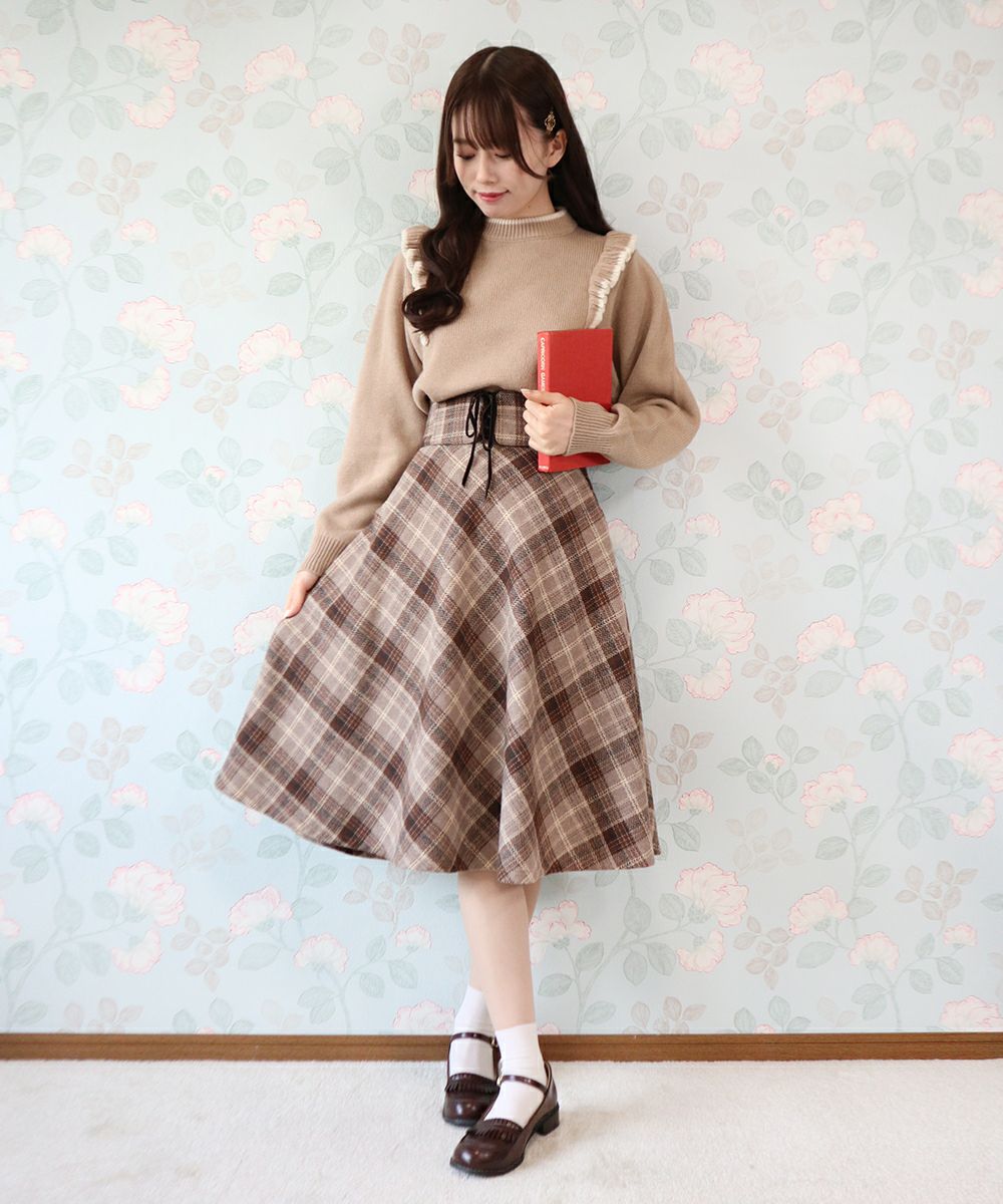 beige×white / 162cm