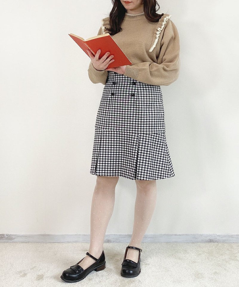 beige×white / 153cm