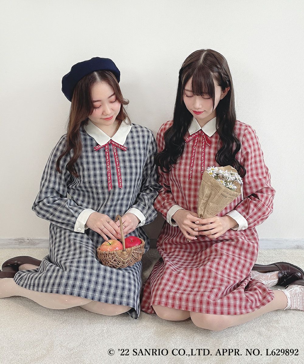 ハローキティ チェックワンピース　ストラップ クレリックチェックワンピース/ハローキティ/F i.n.t [41AE02j008] | F