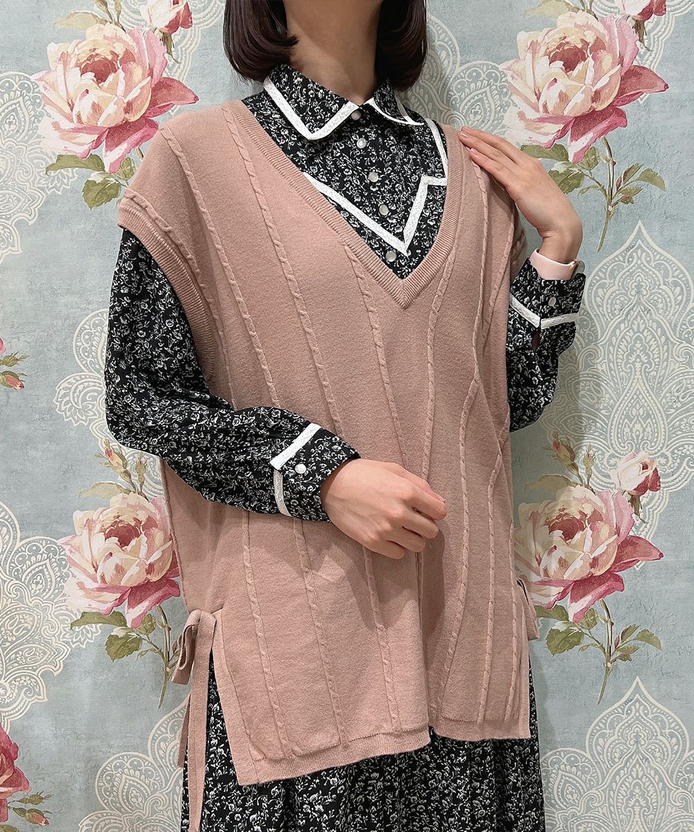 yori ★コットンダブルフレアベスト美品 美品 yori ダブルフレアカットソー - メルカリ