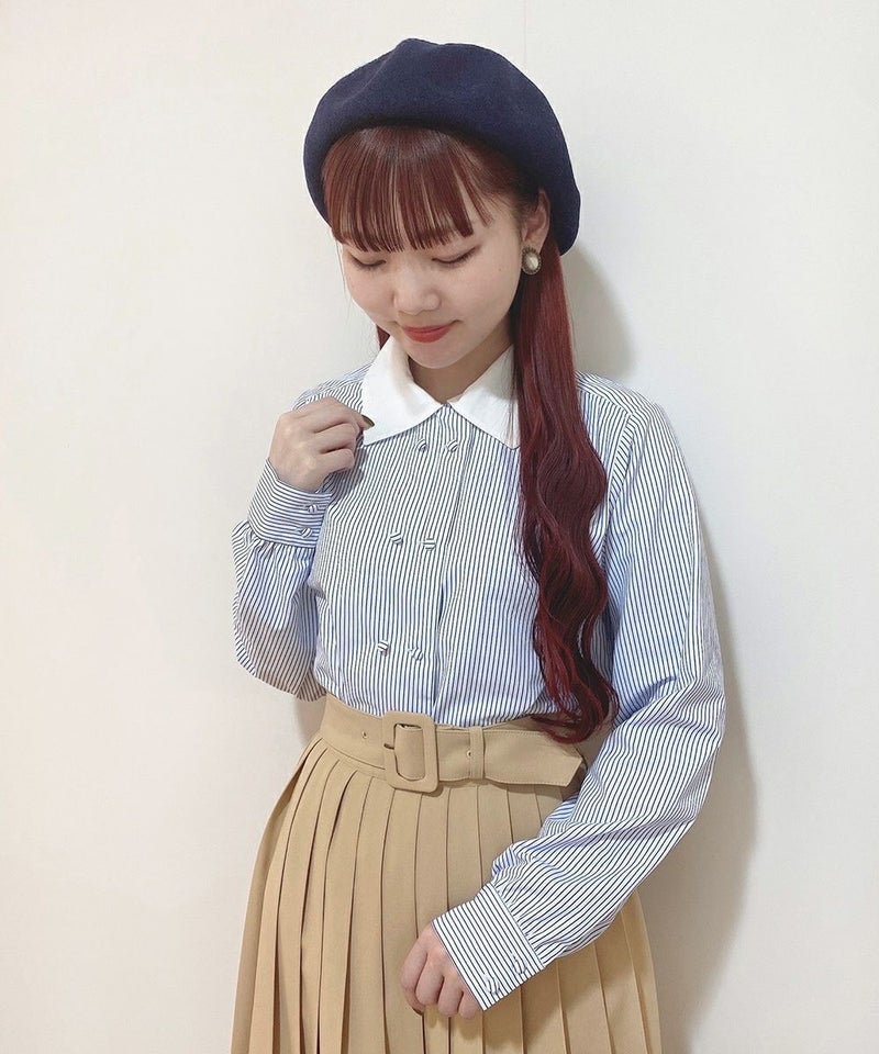 off white×navy / 154cm