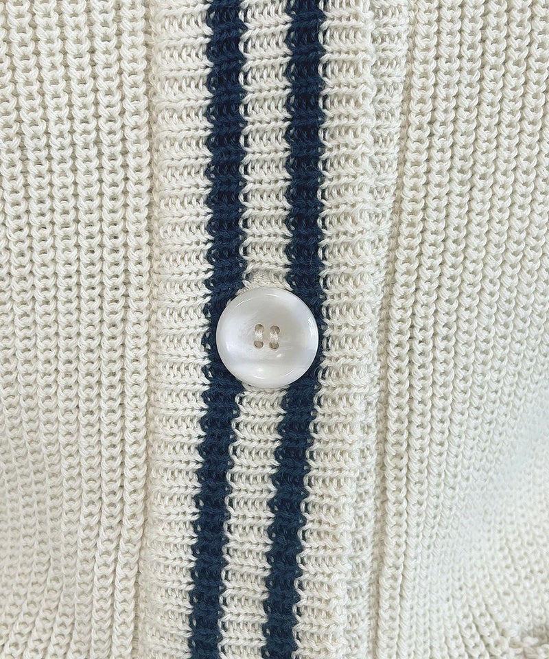 off white×navy / ボタン