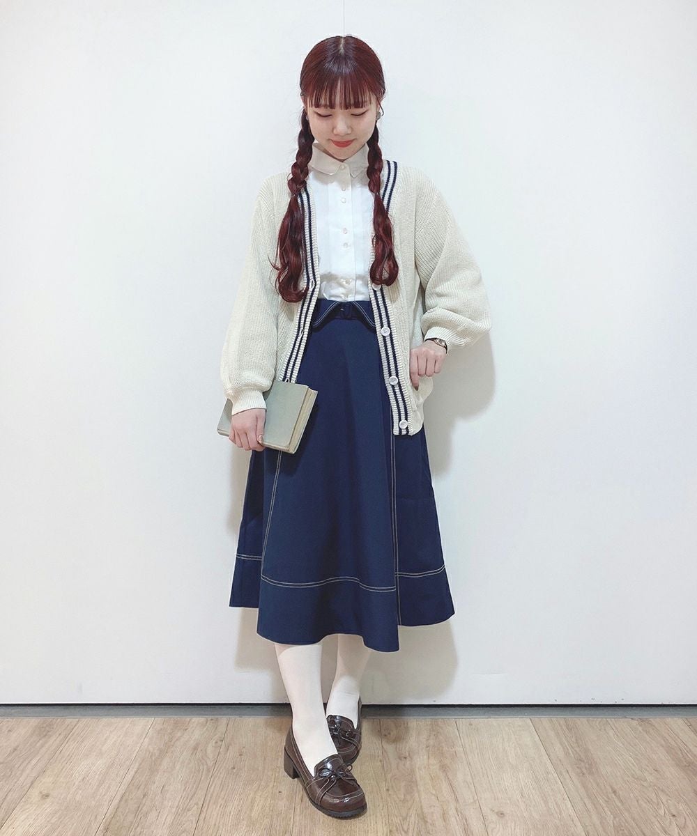 off white×navy / 154cm