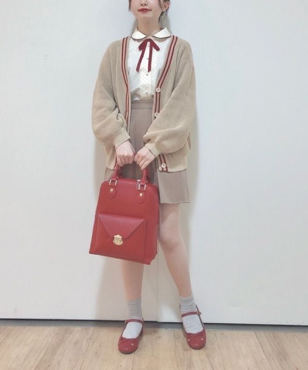 beige×red / 158cm