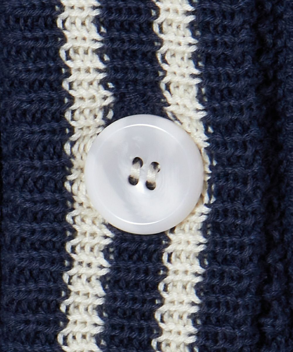釦アップ (navy×white)