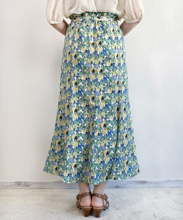 □ペイントチューリップ柄マーメイドスカート/F&A [41CG01q003] | F