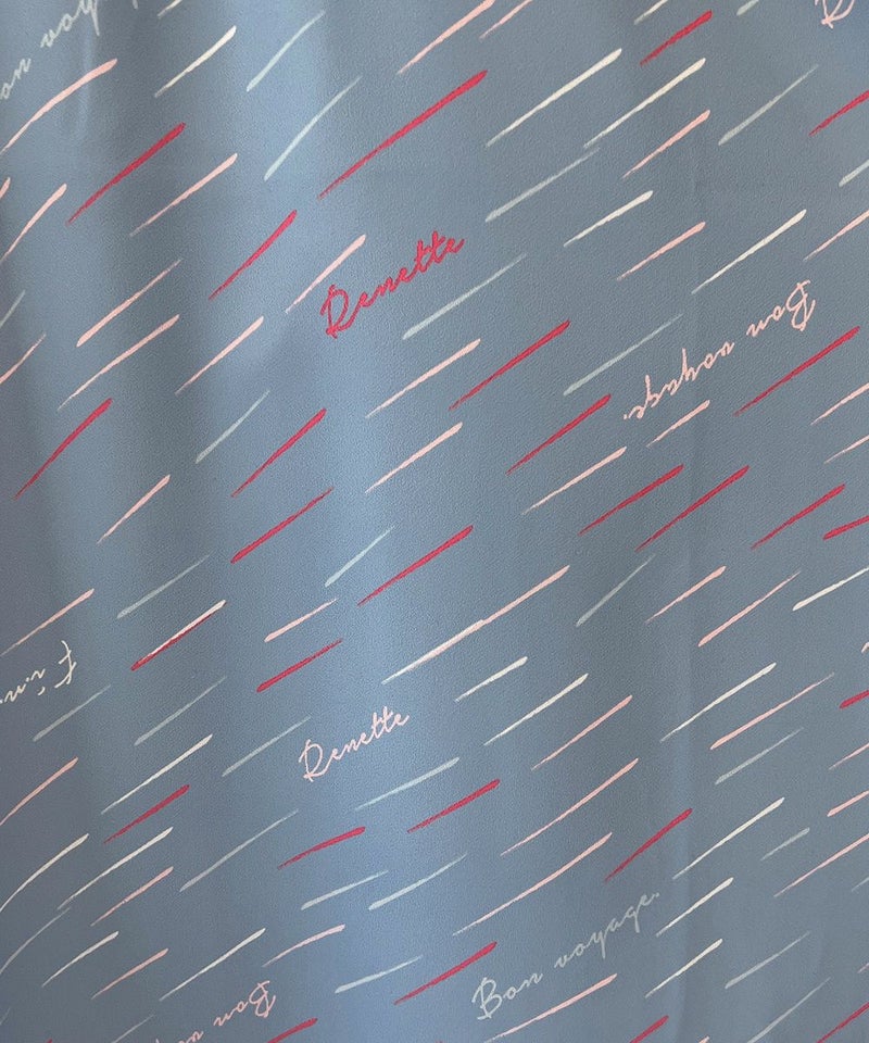 light blue×white / 生地