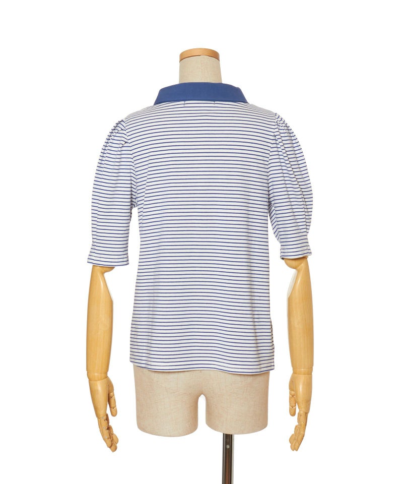 バック (blue×white)