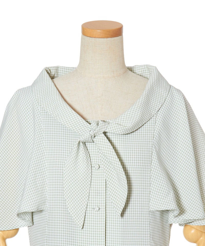 フロントアップ (light green×white)