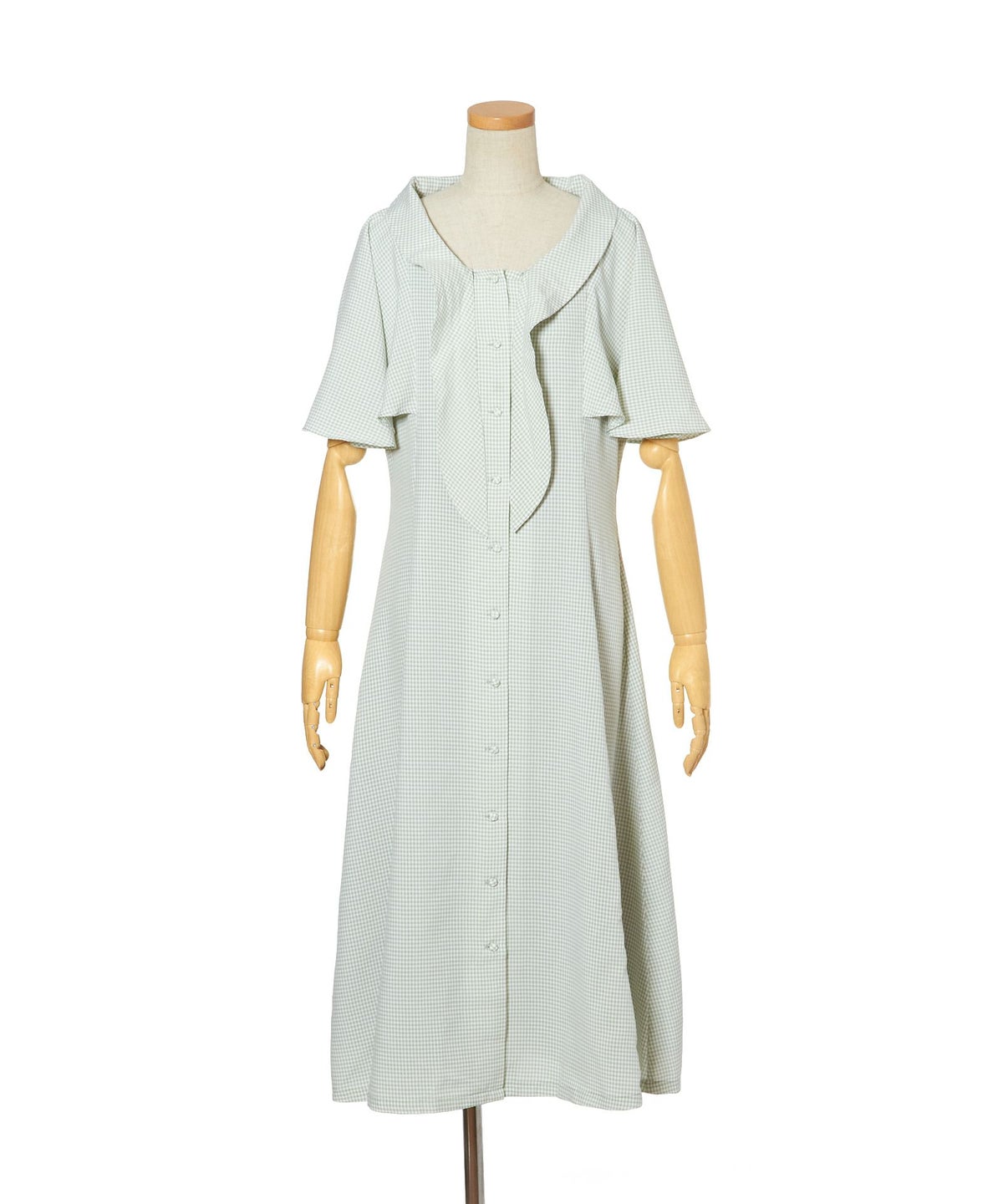 タイを外した場合 (light green×white)