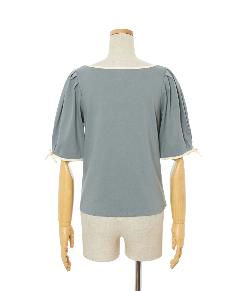 バック (blue green×white)