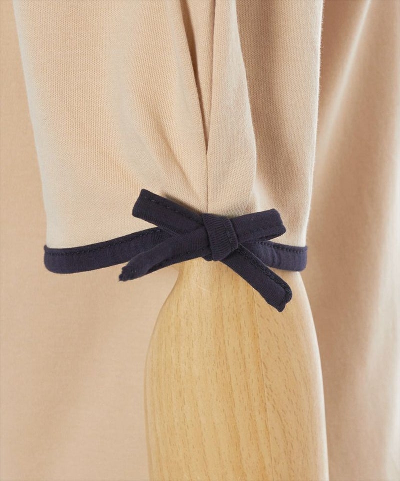 リボンアップ (beige×blue)