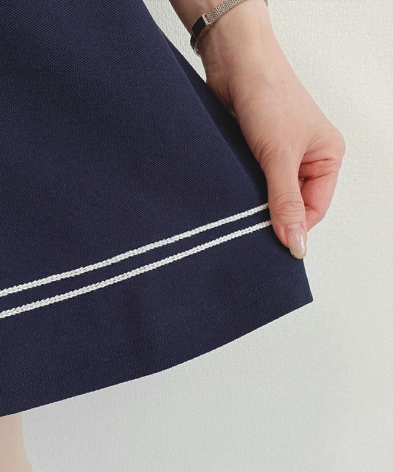 navy / 裾