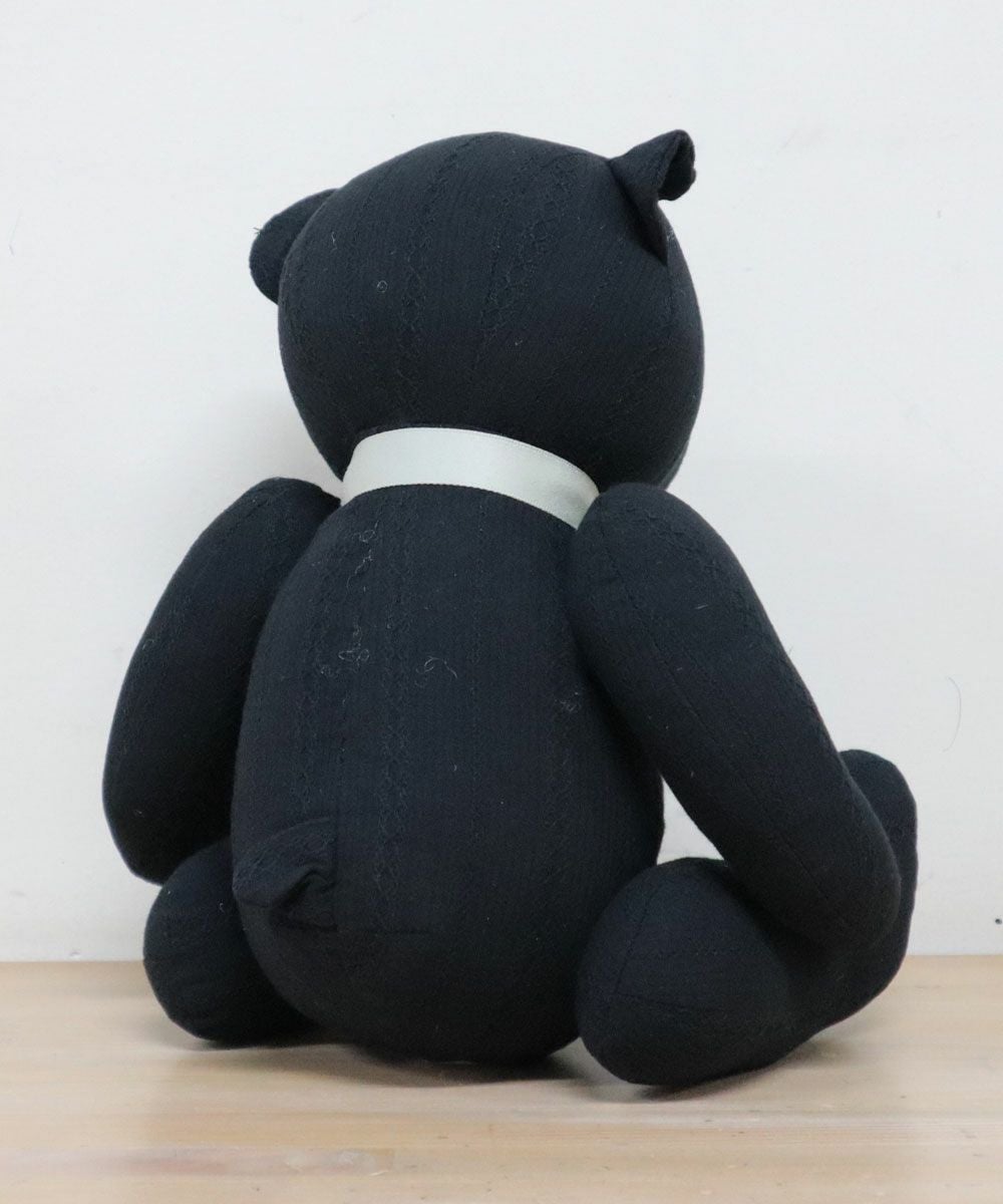 H：レース使いコットンドビーパフスリーブワンピースBLACK 99