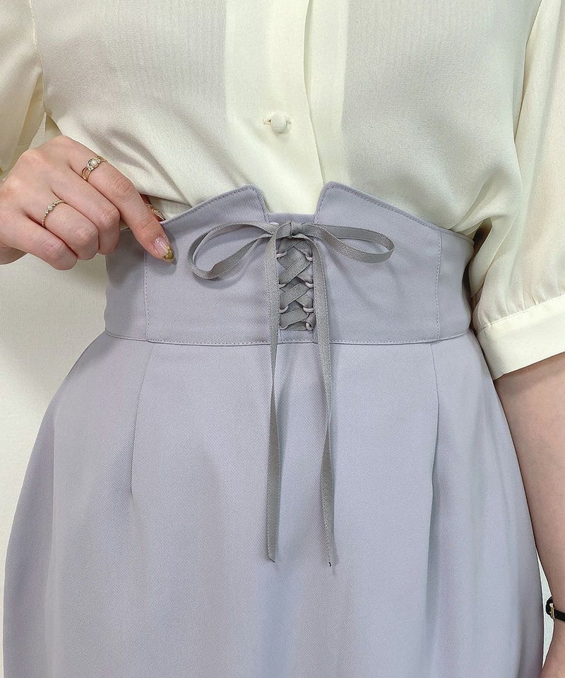 purple / レースアップ