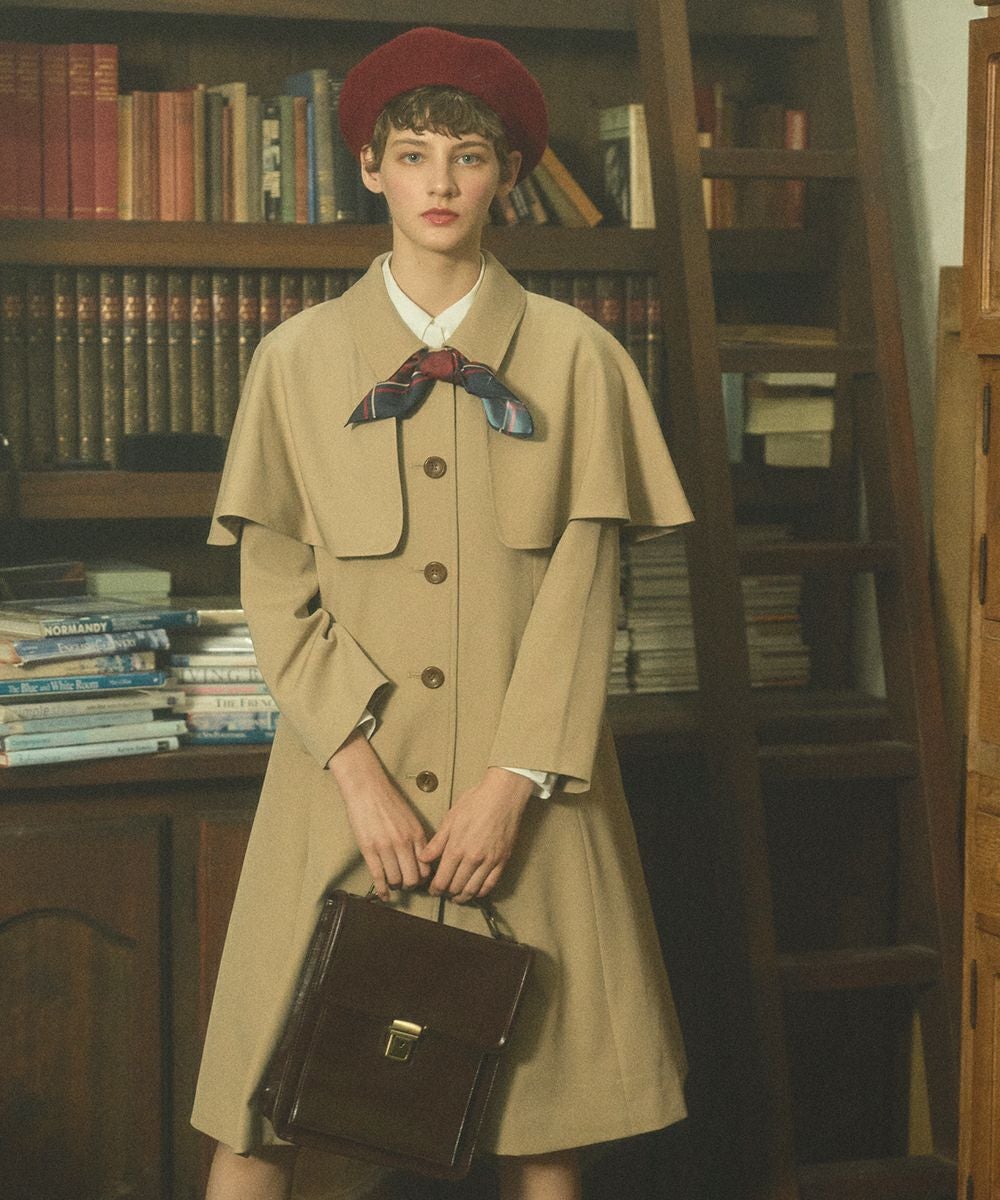 ケープ付きステンカラーコート/F i.n.t [43AD03j003] | F i.n.t公式