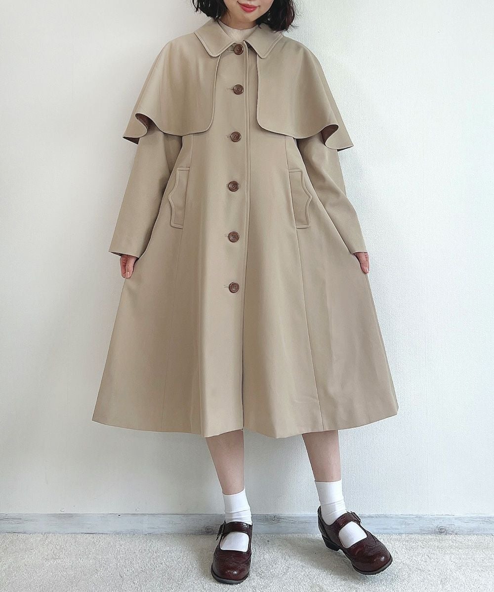 ケープ付きステンカラーコート/F i.n.t [43AD03j003] | F i.n.t公式