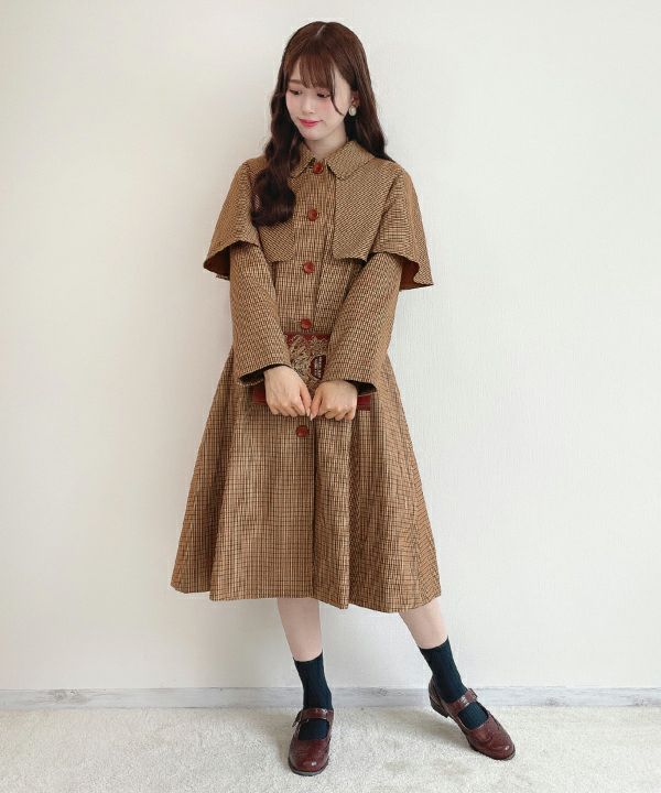 ケープ付きステンカラーコート/F i.n.t [43AD03j003] | F i.n.t公式