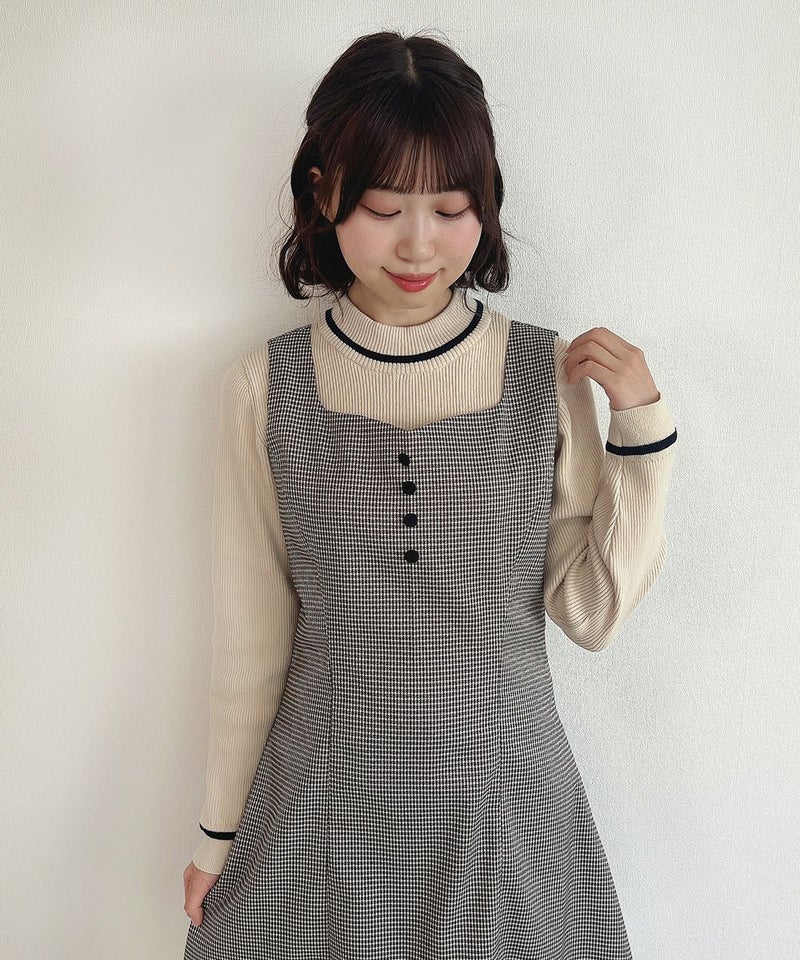 black×gray / 155cm / ワンピースのみの着用