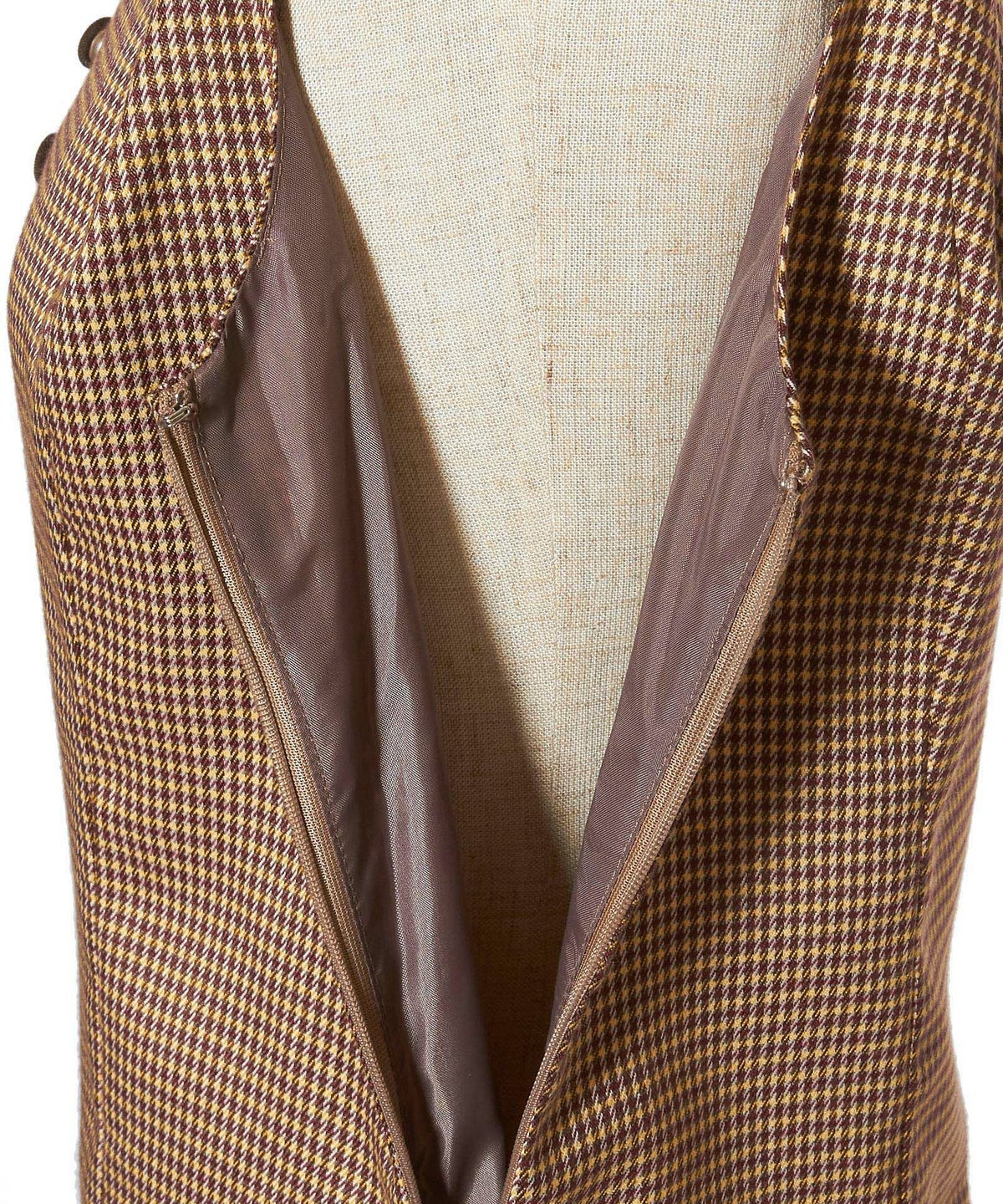 サイドファスナー (brown×yellow)