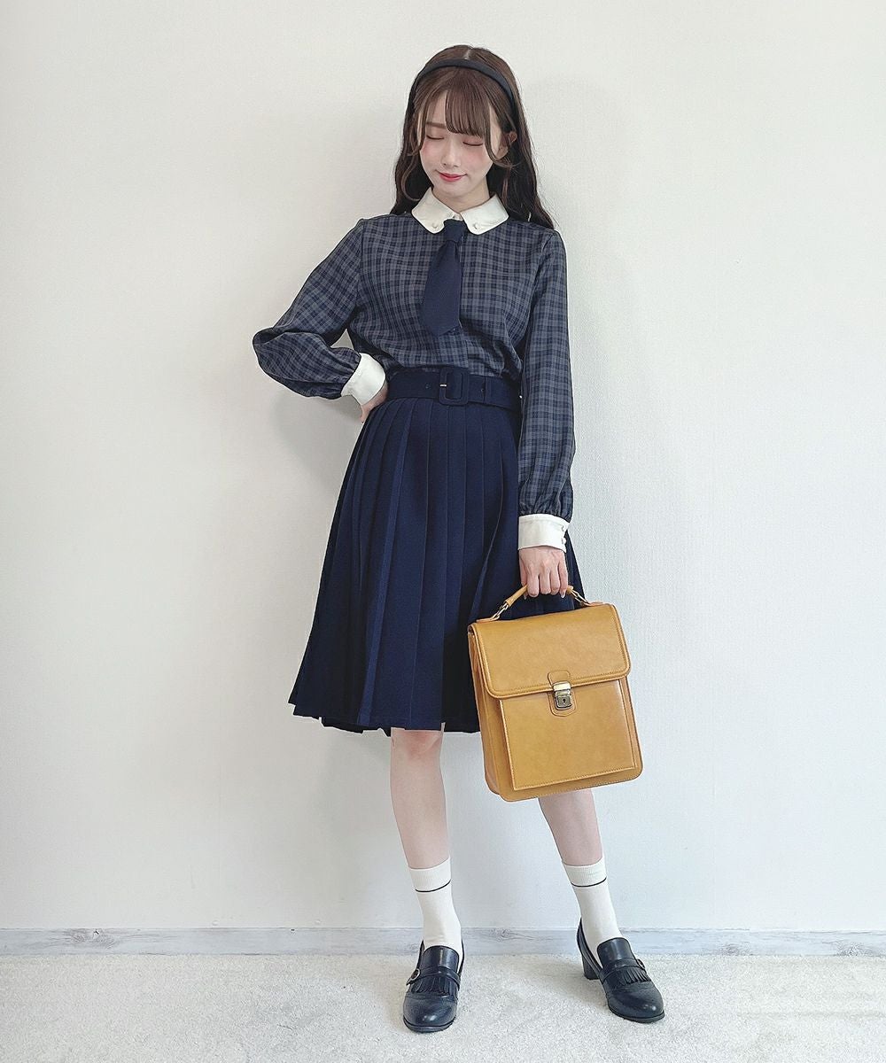 プラダ  P449I チェックジョーゼット長袖シャツ レディース 42 PRADA - プラダ P449I チェックジョーゼット長袖シャツ レディース 42