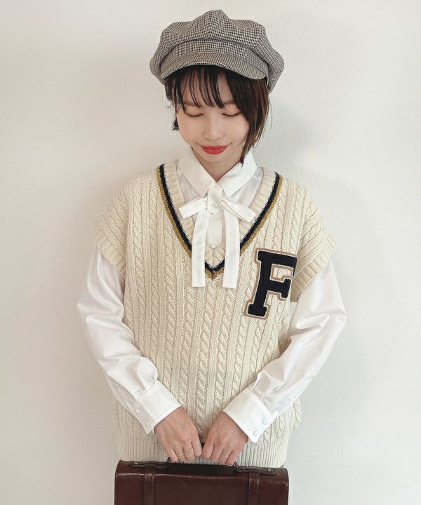 細リボンタイ付きシャツ/F i.n.t [43AF01j003] | F i.n.t公式通販サイト