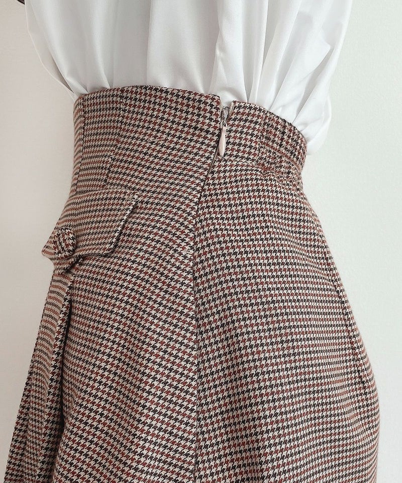 brown×red / サイドファスナー