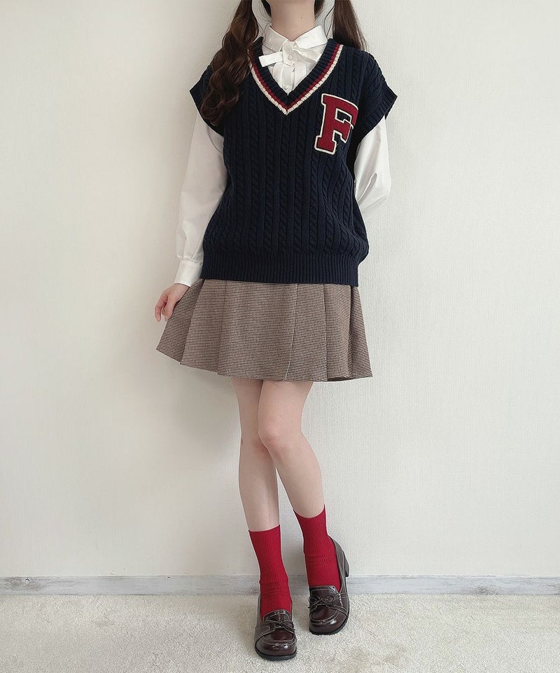 navy×red / 162cm
