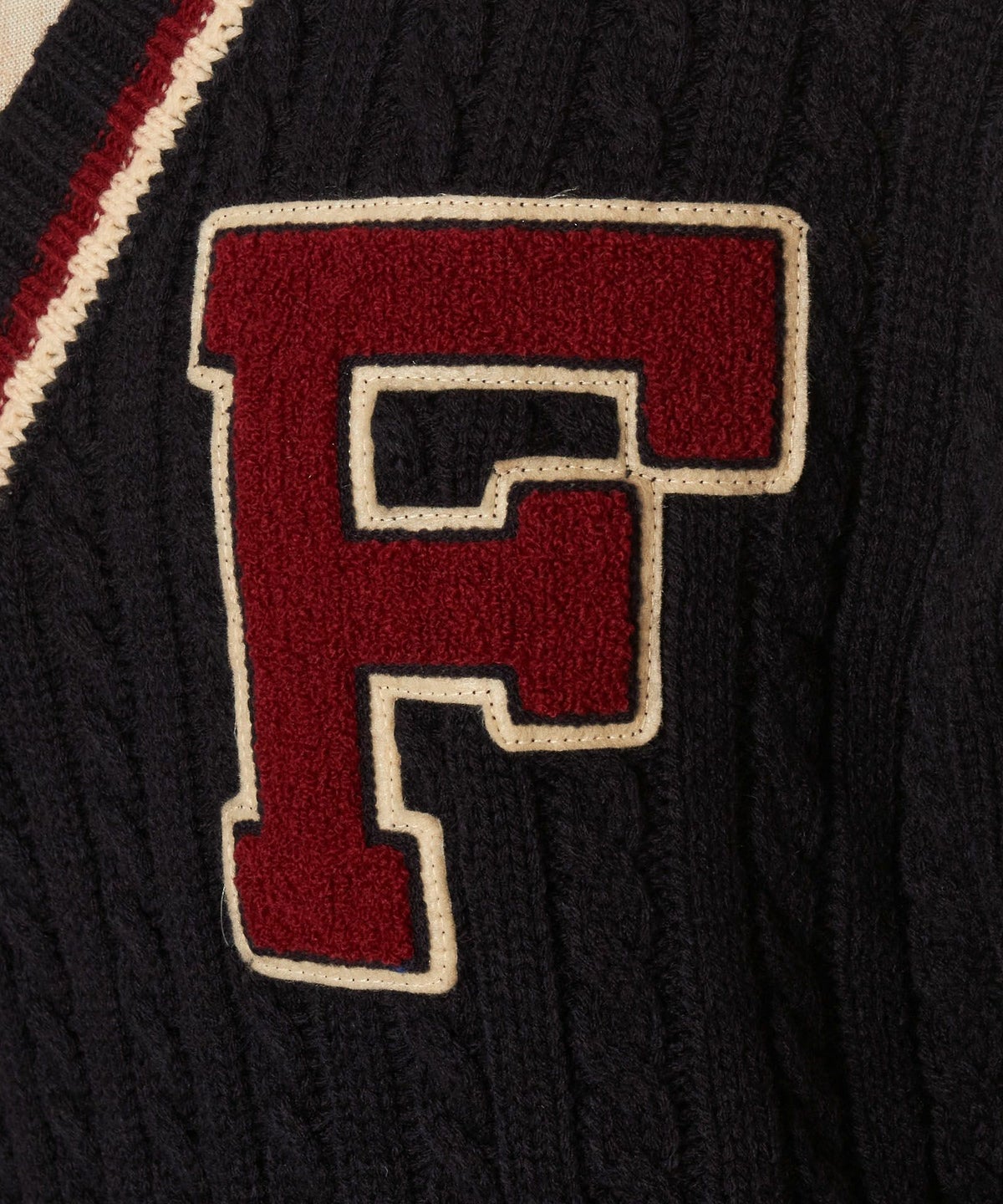 ワッペン (navy×red)