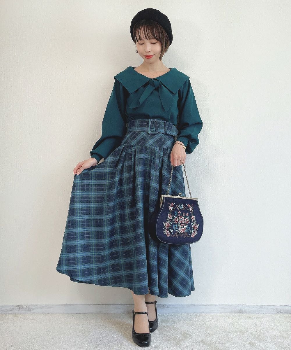 navy×green / 158cm