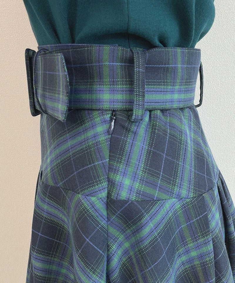 navy×green / サイドファスナー