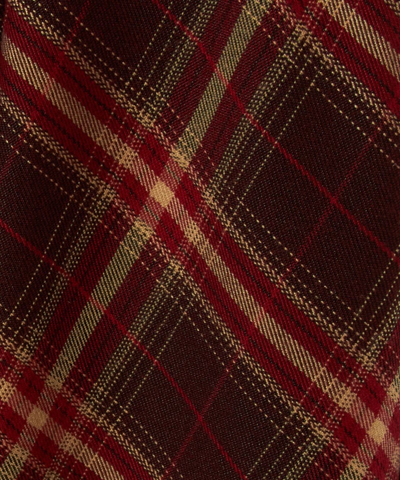 生地アップ (brown×red)