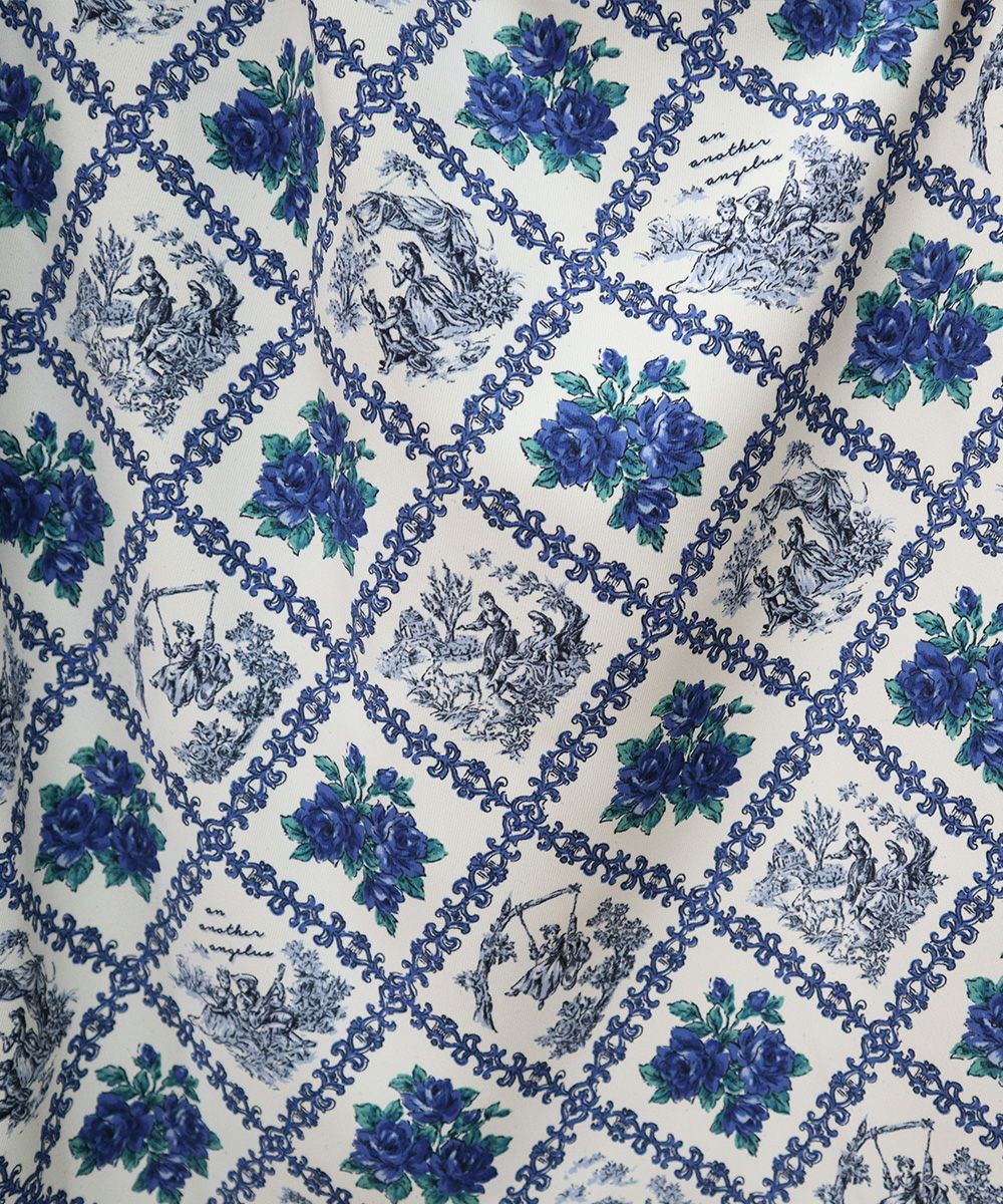 ivory×blue / 生地