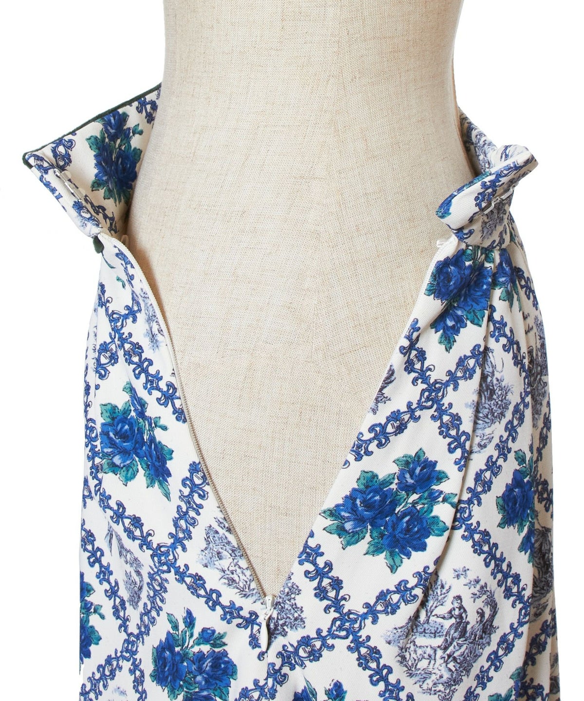 サイドファスナー (ivory×blue)