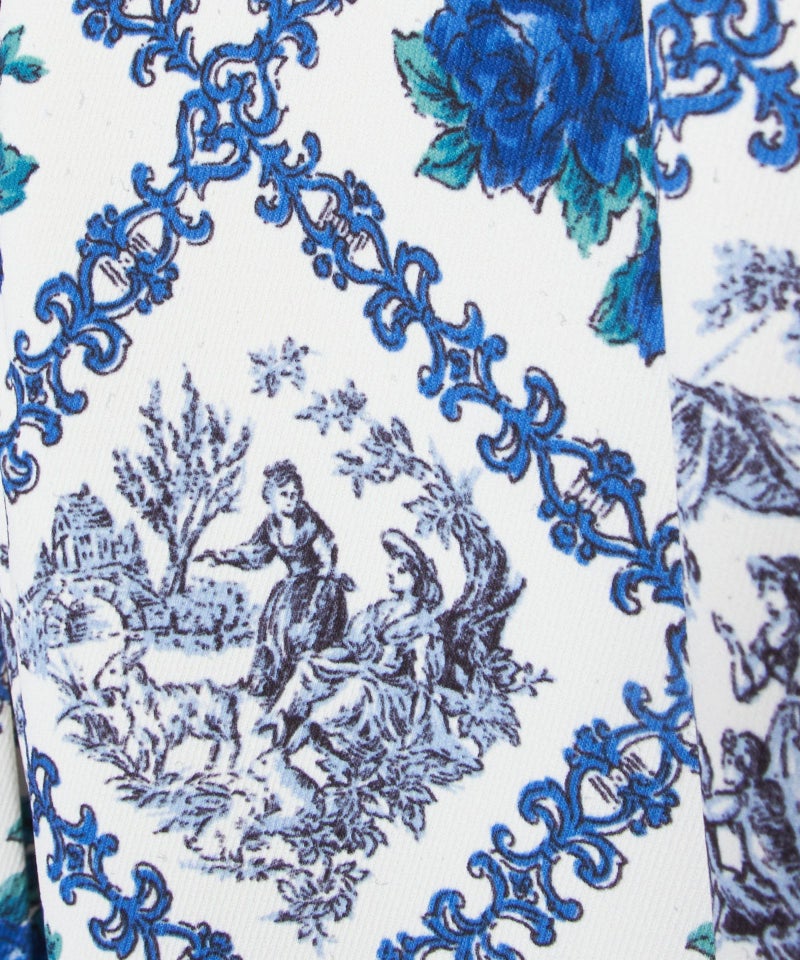 生地アップ (ivory×blue)