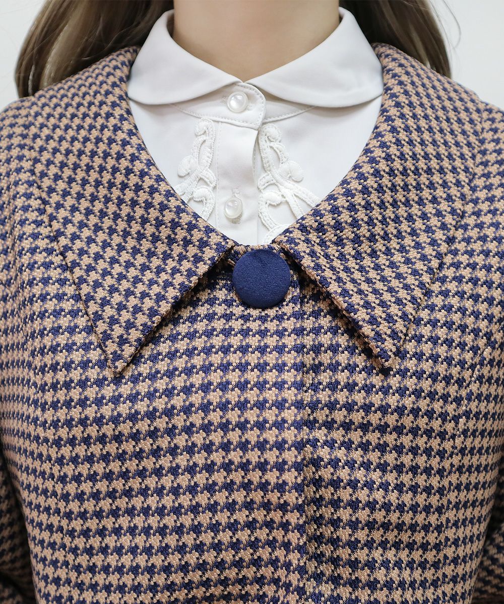 brown×navy / 衿 / Mサイズ