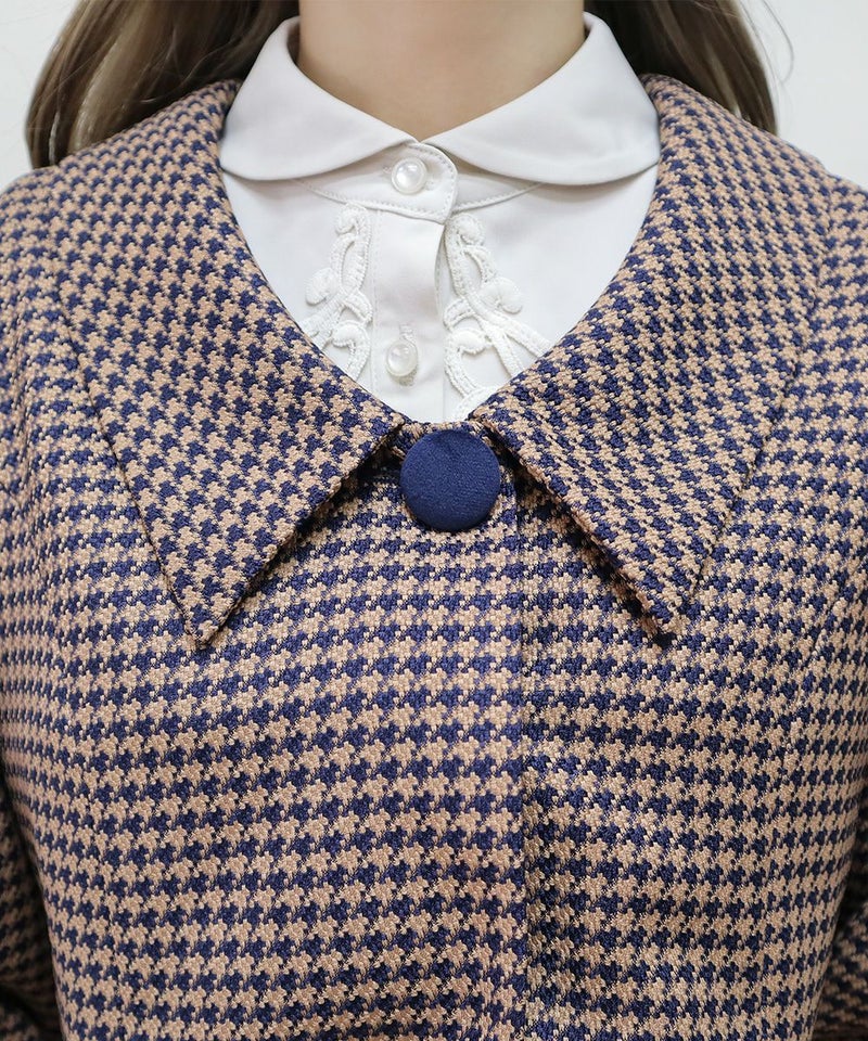 brown×navy / 衿 / Mサイズ