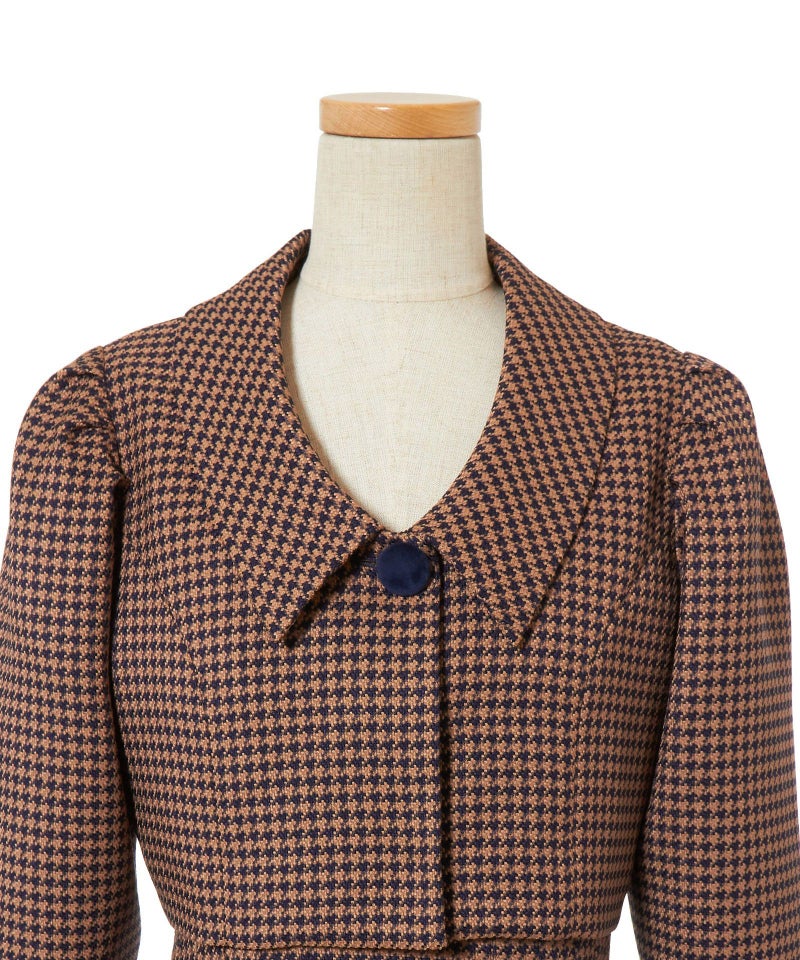 フロントアップ (brown×navy)