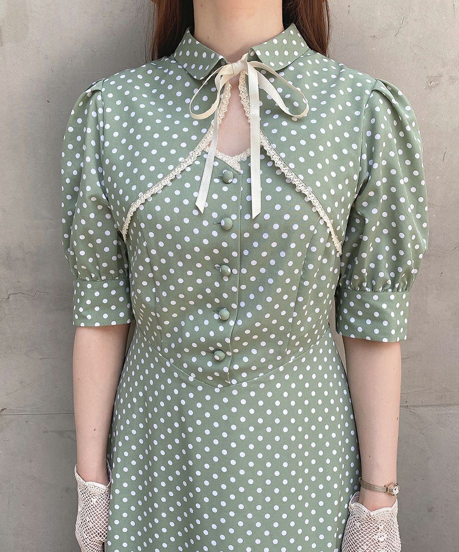 green×white / 153cm / Sサイズ着用