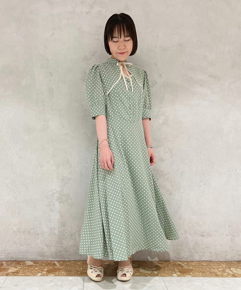 green×white / 149cm / Sサイズ着用