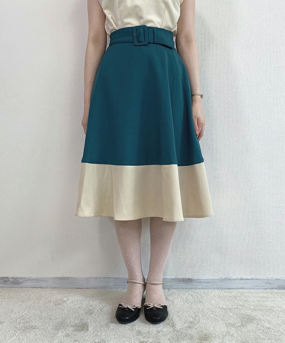 blue green×white / 153cm