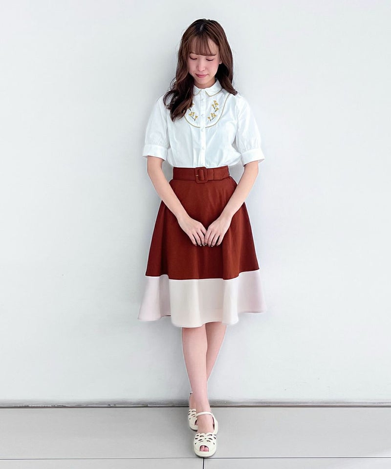 brown×white / 171cm