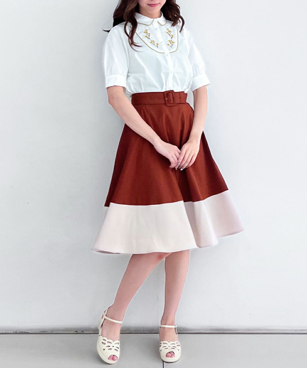 brown×white / 171cm