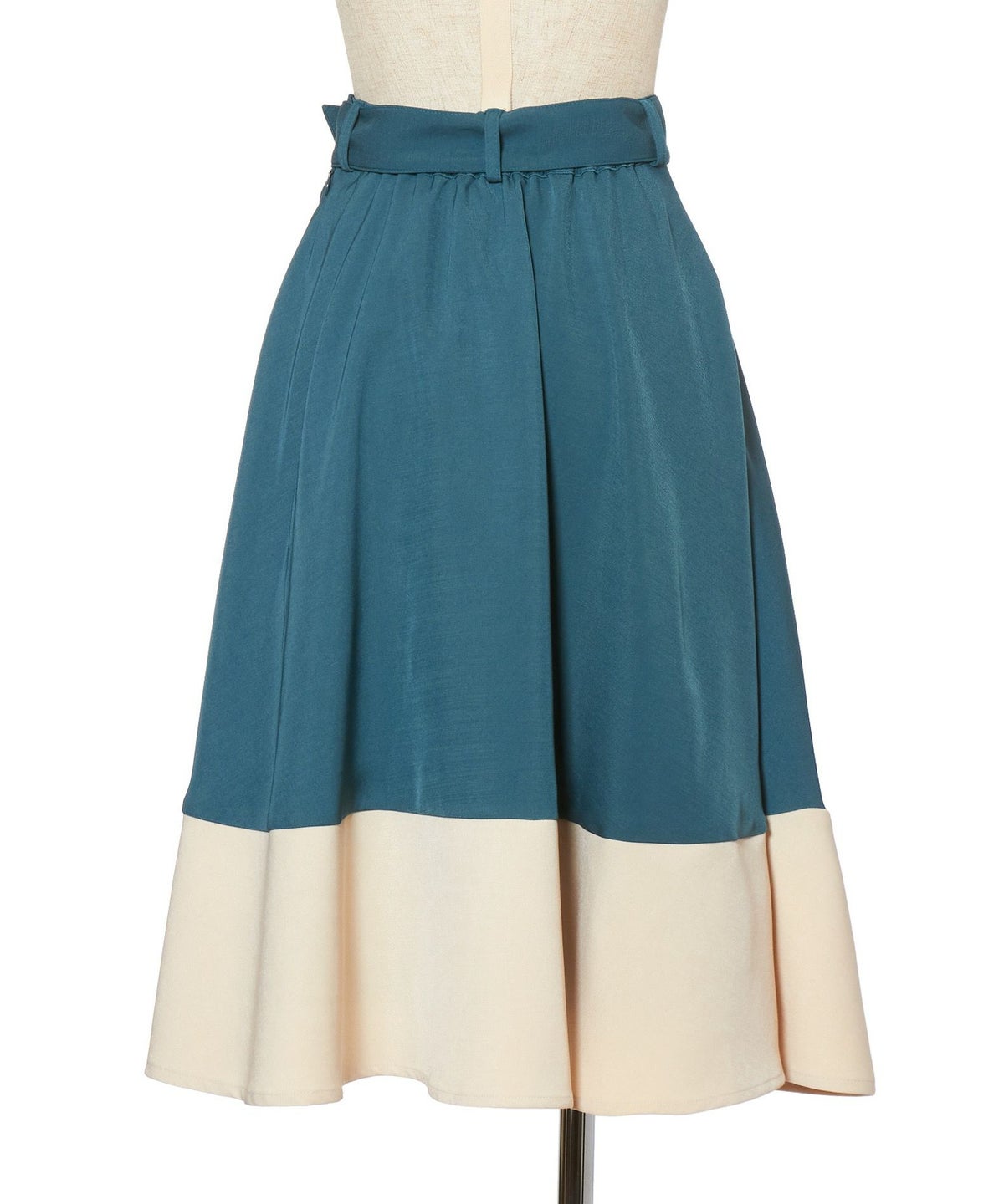 バック (blue green×white)